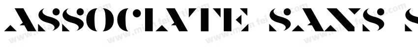 Associate Sans Stenc字体转换